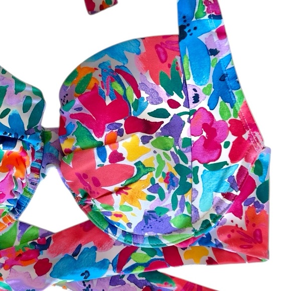 Tommy Bahama Watercolor Floral Underwire Cup Bra, 34D or 36C - Picture 7 of 12